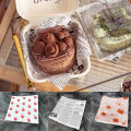 50pcs Bento Absorbent Paper Cake Box Pads Sandwich Burger Cake Wrappers Mats Food Packaging Waxed Paper -Proof Baking Papers. 