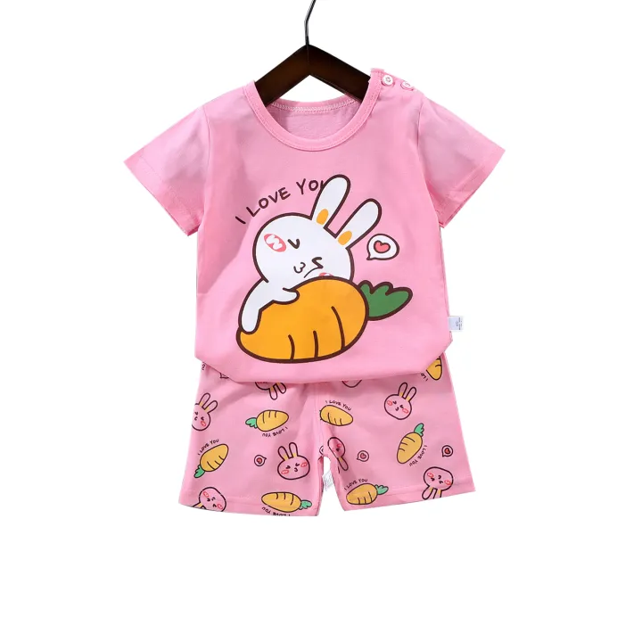 Yfashion%20Kids%20T-shirt%20Set%20Cartoon%20Printing%20Short%20Sleeve%20Cotton%20Tops%20Shorts%20Suit%20For%201-4%20Years%20Old%20Boys%20Cotton%20Girls%20-%20Image%2010