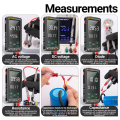 683 Smart Multimeter High-End Touch 6000 Counts Multimetro Test Rechargeable Multitester AC/ Tester Tool Easy to Use Black. 