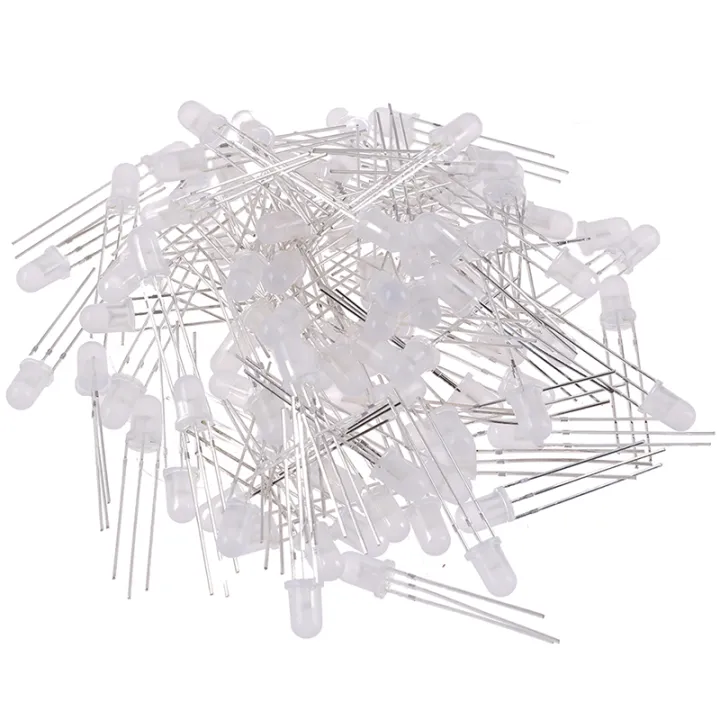 100PCS%203/5mm%203-Pin%20Dual%20Bi-Color%20Diffused%20Common%20Cathode/anode%20LED%20Diode%20LIGHT%20-%20Image%205