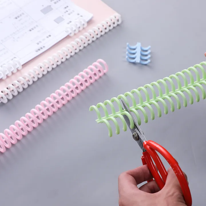 1/5/10pcs%2030%20Holes%20Loose-leaf%20Plastic%20Binding%20Ring%20Spring%20Spiral%20Rings%20Binder%20Strip%20For%20A4%20Paper%20Notebook%20Stationery%20Office%20Supplies%20-%20Image%207