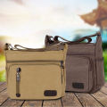 Men And Women Travel Bags Tool Bag Retro Washed Canvas Shoulder Messenger Bag Crossbody Satchel Single Back. 