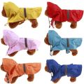 A Dog Raincoat Pet Poncho Puppy With Cap Waterproof Raincoat Teddy Waterproof Clothing Breathable Comfortable Pet Clothes. 