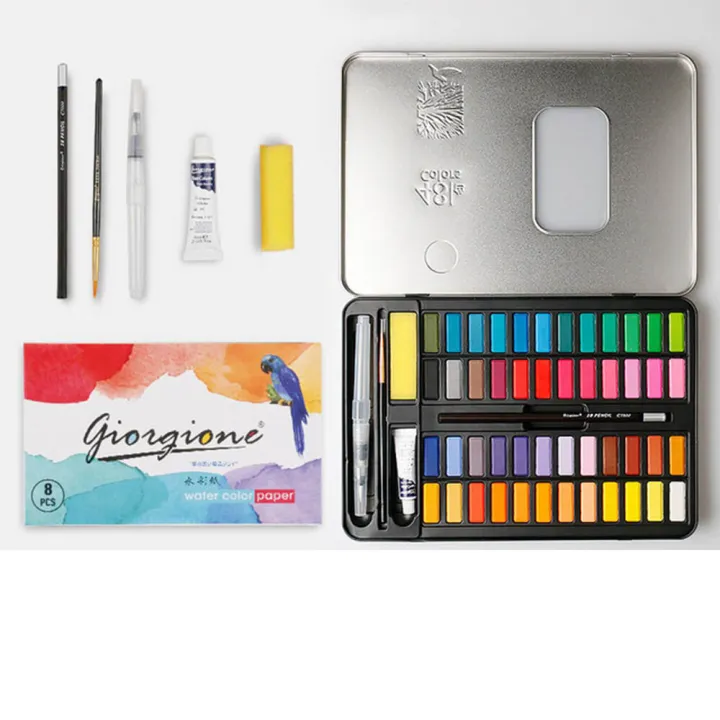 Giorgione%2048%20Colors%20Solid%20Watercolor%20Pigment%20Set%20Metal%20Iron%20Box%20Painting%20Tools%20Hand%20Painted%20Pigment%20Art%20for%20Drawing%20Supplies-Blue%20-%20Image%203