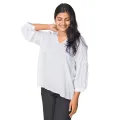 Ladies Pintuck Detailed Blouse. 