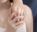 Sun/Moon Lover Couple Rings- Simple Couple Opening Ring -2pcs- Wedding Engagement Promise Valentine's Day Jewelry. 