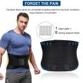 Adjustable Back Lumbar Support Belt Breathable Waist Brace Strap for Lower Back Pain Relief, Scoliosis, Herniated Disc, Sciatica. 