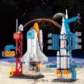 Domibro Mini NASA Space Shuttle 3D Model Building Blocks Educational Toys for KIds 6 Years Old Mainan kanak-kanak. 