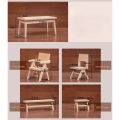 Wood Dollhouse Table Chair Doll Accessories 1:12 Scale Miniature Stool Bench Gift Mini Furniture Mini Dinning Table Dollhouse. 