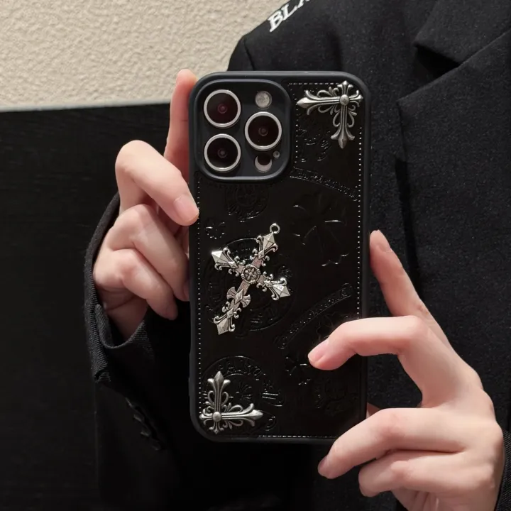Luxurious%20Three-dimensional%20Cross%20Kroxin%20PU%20Leather%20Printed%20Grand%20Phone%20Case%20for%20iPhone%2016%2015%2014%20Plus%2013Pro%20Max%20Protective%20Cover%20-%20Image%205
