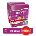 Marvel Large Baby Diapers - 96 Pcs. 