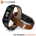 Band Strap for Xiaomi Mi Band 6 7 8 5 4 3 NFC Leather Wristband For Miband 6 Global Version Bracelet for Mi Band 5 6 7 8 Correa. 