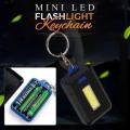 【ThinkWay】Portable keychain light led Flashlight mini torch light led tourch light powerful torchlight Camping Light Battery Powered Lamp LED Emergency Light Battery Lantern High Power Torch COB work light Keychain Flashlight. 