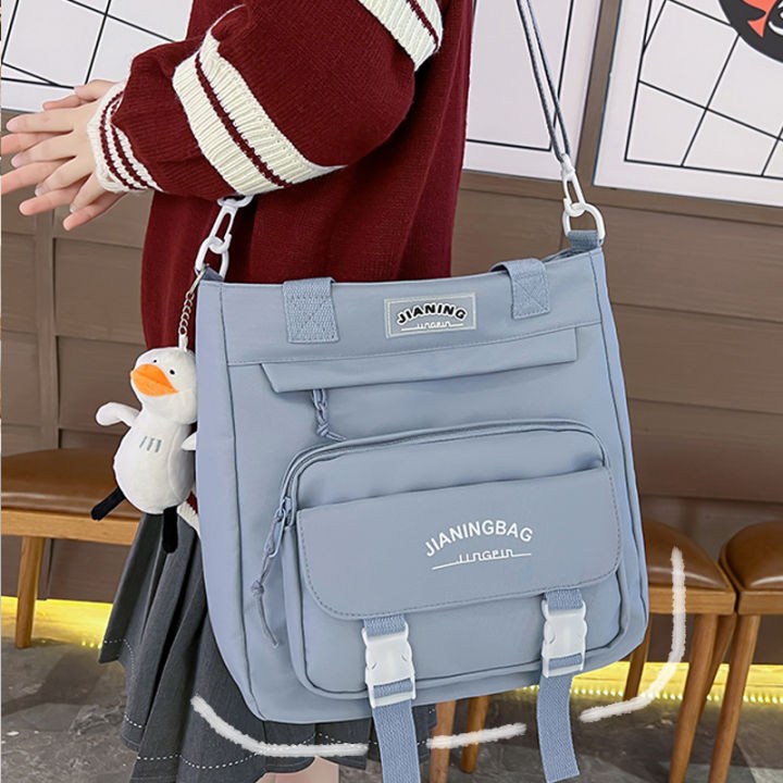 Crossbody Shoulder Bag Female College Student Class Schoolbag