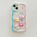 Case Cover For Infinix Hot 30i 20i 20 4G 12 30 9 Play Smart 7 6 HD Plus shell Soft Clear Silicone Bracelet Chain Cream Wavy Edge Cartoon Bear Rabbit Cartoon Cute Luxury INS Back Cover Fashion Bumber Shockproof Camera Protective Full Protection. 