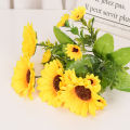 Artificial Flower Single Sunflower Flower Net Red Photo Home Hotel Living Room Decoration Pastoral Style Sun Bouquet. 