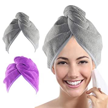 Microfiber Hair Towel Wrap Super Absorbent Quick Dry Hair Turban Women