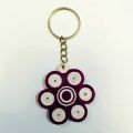 Paper Quilling cute handmade Flower Key Tag. 
