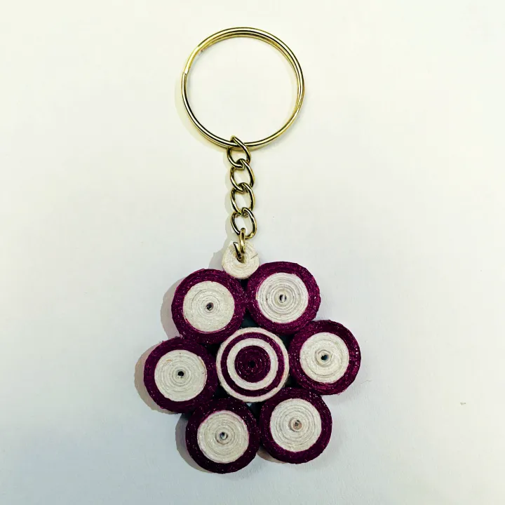 Paper%20Quilling%20cute%20handmade%20Flower%20Key%20Tag%20-%20Image%203