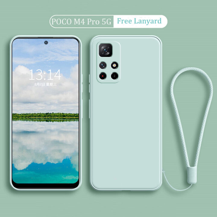 Xiaomi POCO M4 Pro 5G 4G Phone Case Lens Protection Casing Solid