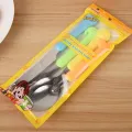 4pcs Children Utensil Baby Tableware Set Infant Food Feeding Spoon Fork Carrot Cartoon Shape. 