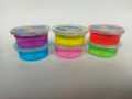 Magic Clay Slime Crystal colour blowing bubbles 6pcs Pack. 