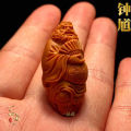 Tianshi Zhong Kui Olive Nut Single Zhong Kui Carved Pendant Handheld Artsy Object Men's Mobile Phone Pendant Stone Carving Single. 