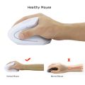 【ALLGOOD】 Right Hand Wireless Mouse Ergonomic Vertical  Gaming Mouse 2.4GHz 1600 DPI USB Optical Computer Mouse Wrist Healthy Mice Mause For PC Laptop. 