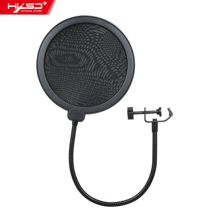 HXSJ Micro-Phone Pop Strainer Mic Shield Dual Layer Singing Windscreen Professional Mic Studio Pop Strainer