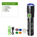 10000LM Rechargeable Flashlight 100W Ultra Powerful Flashlight Tactical Long Range Torch Self Defense High Power Led Flashlights. 