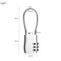 3 Digit Combination Lock, Padlock Cable Locks, Metal Backpack Portable Suitcases Padlock Cable. 