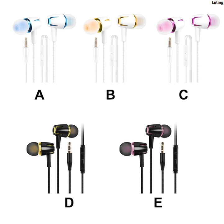 LutingLuxury Wired Earphone In-Ear Noise Reduction Headphone with 3 5mm Jack