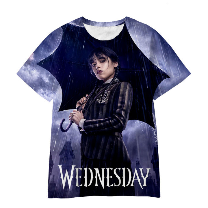 2023%20New%20Wednesday%20Addams%203D%20Printing%20T-shirt%20Men%20Women%20and%20Children%20Summer%20Casual%20Pop%20New%20Style%20Clothing%20Tee%20Tops%20-%20Image%205
