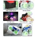 Rechargeable RC Rolling Stunt Car 360 Degree Spinning and Flips with Color Flash Music Remote Control Truck Toy for Kids. 