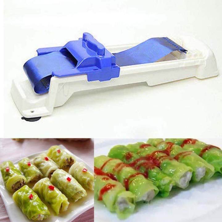Vegitable Roll Machine Plastic Sushi Roller Vegetable Meat Rolls Machine Kitchen GrapeCabbage ...
