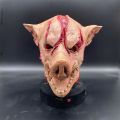 halloween mask Halloween Pig Head Latex Mask Scary Cosplay Funny Animal Masks Horror Saw Pig Head Cover Carnival Masquerade Costume AccessoriesParty Tableware. 