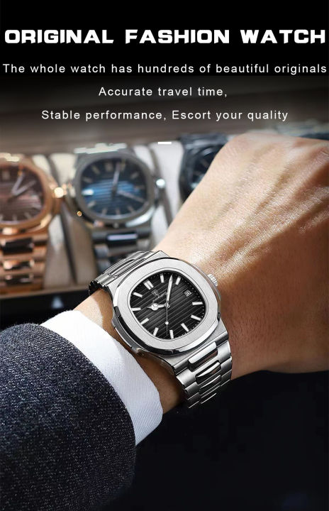 BAISHENG%20Luxury%20Watch%20For%20Men%20Waterproof%20Square%20Quartz%20Wrist%20Watch%20Luminous%20Stainless%20Steel%20Business%20Watch%20-%20Image%207