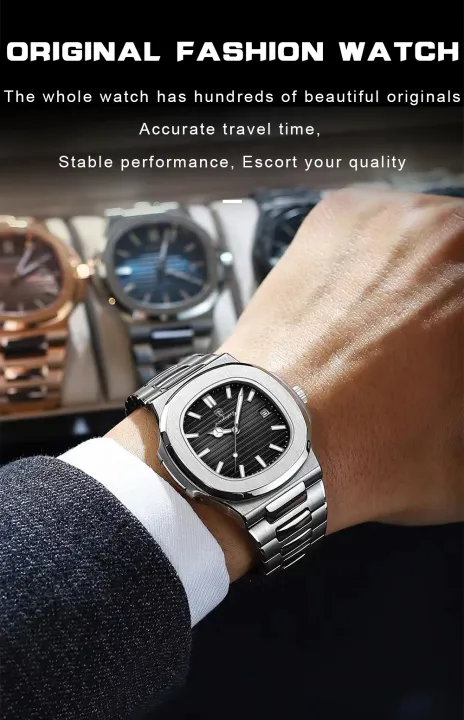 BAISHENG%20Luxury%20Watch%20For%20Men%20Waterproof%20Square%20Quartz%20Wrist%20Watch%20Luminous%20Stainless%20Steel%20Business%20Watch%20-%20Image%207