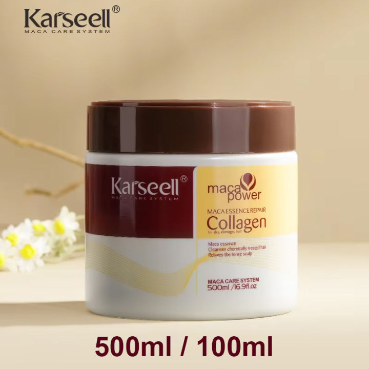 Karseell Collagen Hair Treatment – Deep Repair Conditioning Mask with Argan Oil for Dry, Damaged Hair
