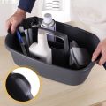 Shower Caddy Tote Organizer Basket with Handle for Bathroom,Dark Gray. 