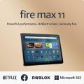 Amazon Fire Max 11 tablet, vivid 11” display, all-in-one for streaming, reading, and gaming, 14-hour battery life, 64 GB, Gray (2023 Release). 