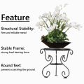 Modern Flower Stand Rack Antique Balcony Indoor Floor Shelves Pot Rack Single Metal Shelf Living Room Balcony Plante Storage Life. 