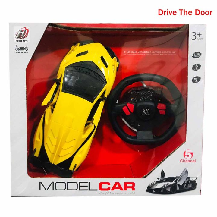 Simulation Remote Control Car - 1:18 Scale 5 Channel Sport Racing Car (Open Doors)