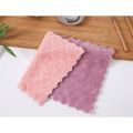 Soft Kitchen Washing Dish Bowl Cloth Clean Hand Towel Kitchen Dishcloth Double Layer Towel Microfiber Cloth. 