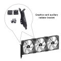 Graphics Card Cooler Dual Fan Mount Rack PCI Slot Bracket for 90mm 120mm Fan. 