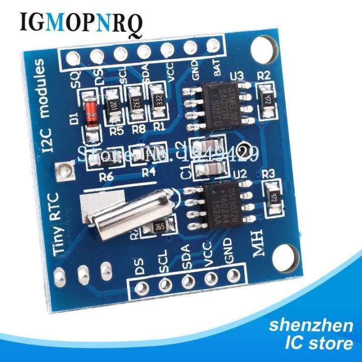 5pcs Tiny I2C modules 24C32 memory DS1307 clock RTC module without ...