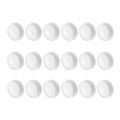 18 Pack Plastic Regular Mouth Mason Jar Lids For Ball, Kerr And More - Food Grade White Plastic Storage Caps. 