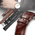 【ZIME】16mm 20mm 22mm Soft Genuine Leather Vintage Sweatband Watch Band Strap Wrist Watchband Sports Belt. 