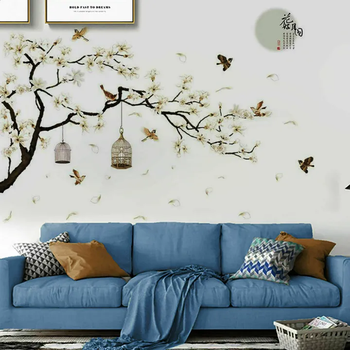 187x128%20cm%20Large%20Size%20Tree%20Wall%20Stickers%20Birds%20Flower%20Home%20Decor%20Wallpapers%20for%20Living%20Room%20Bedroom%20DIY%20Rooms%20Decoration%20-%20Image%204