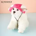 Dog Hat 1 Pc Pet Hat Dog Hat with Ear Holes Breathable Ultralight Protection Summer Headwear Drawstring Supplies Pet Hat. 